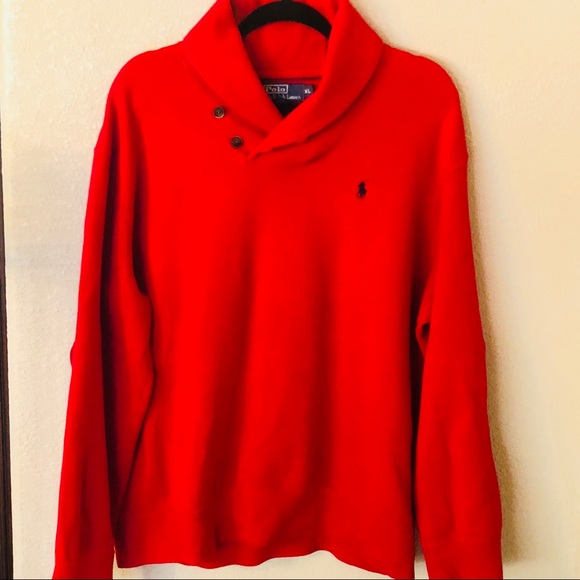 red polo turtleneck